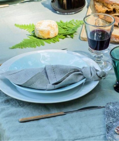 Abeille Talerz Głęboki Ceramiczny Błękitny