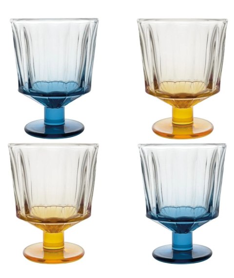 City Kieliszki Kolorowe 220 ml, 4 szt.