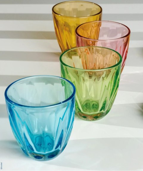 La Rochère Lily — komplet 4 kolorowych szklanek, 250 ml