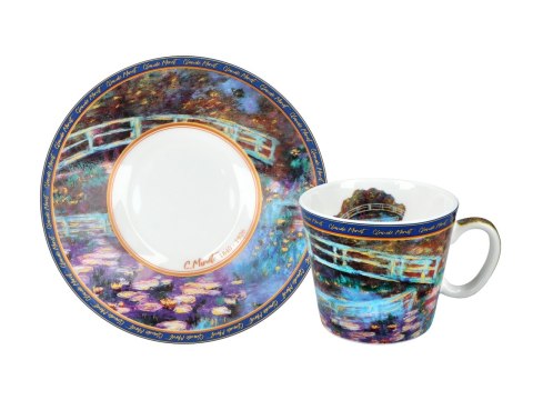 CARMANI Monet Most nad stawem — filiżanka espresso ze spodkiem 100 ml