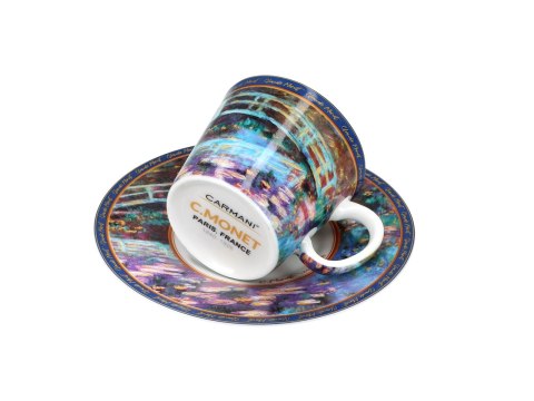 CARMANI Monet Most nad stawem — filiżanka espresso ze spodkiem 100 ml