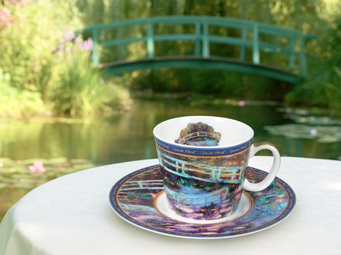 CARMANI Monet Most nad stawem — filiżanka espresso ze spodkiem 100 ml
