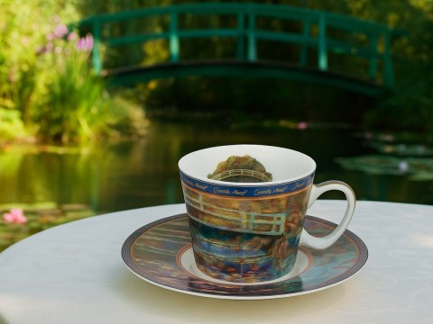 CARMANI Monet Most nad stawem — filiżanka espresso ze spodkiem 100 ml