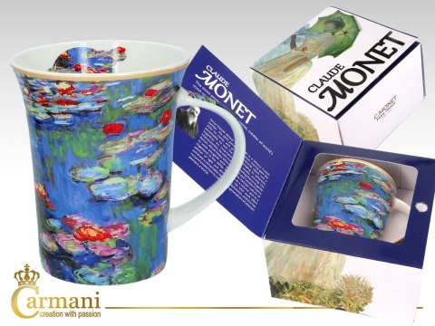 CARMANI Monet Lilie wodne — kubek porcelanowy 350 ml
