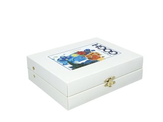CARMANI Van Gogh — komplet 6 łyżeczek i łyżeczka do cukru, powłoka 24K złota