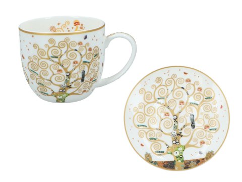 CARMANI Klimt Drzewo życia — 2 filiżanki ze spodkami, 250 ml