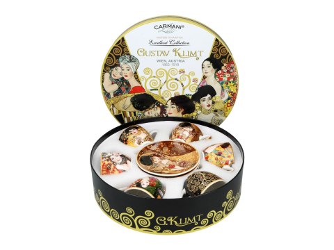 CARMANI Klimt — komplet 6 filiżanek espresso 80 ml