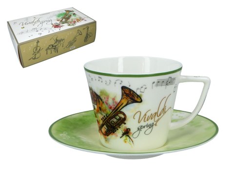 CARMANI Vivaldi Wiosna — filiżanka ze spodkiem 230 ml