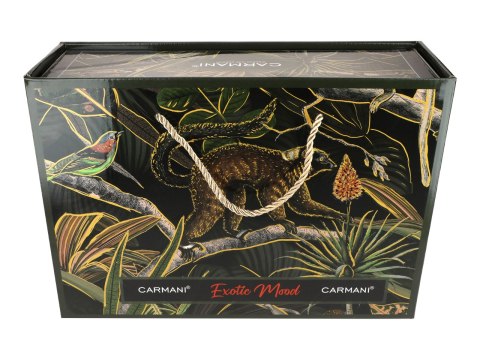 CARMANI Exotic Mood — komplet 2 filiżanek ze spodkami 220 ml, wzór 7104