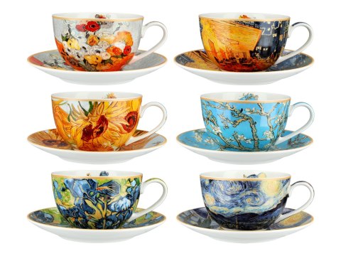 CARMANI Van Gogh — komplet 6 filiżanek 230 ml