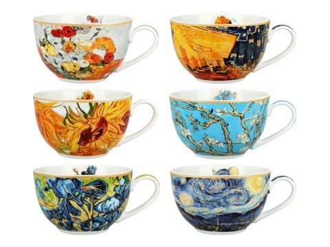 CARMANI Van Gogh — komplet 6 filiżanek 230 ml
