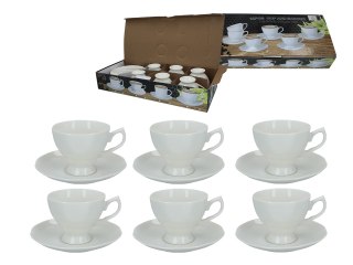 Komplet 6 filiżanek ze spodkami 200 ml — wzór 703-4632