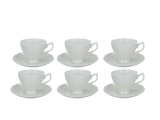 Komplet 6 filiżanek ze spodkami 200 ml — wzór 703-4632