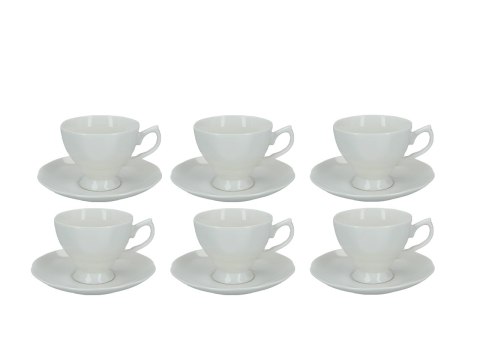 Komplet 6 filiżanek ze spodkami 200 ml — wzór 703-4632
