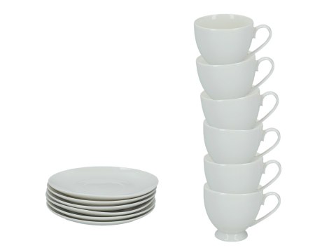 Komplet 6 filiżanek ze spodkami 200 ml — wzór 703-4633