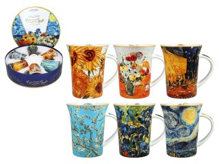 CARMANI Van Gogh — komplet 6 kubków 350 ml w pudełku prezentowym