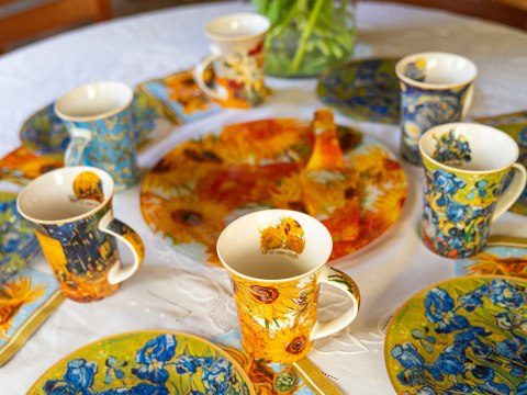 CARMANI Van Gogh — komplet 6 kubków 350 ml w pudełku prezentowym