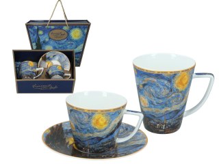 CARMANI van Gogh Gwiaździsta noc — zestaw filiżanka i kubek 230/400 ml