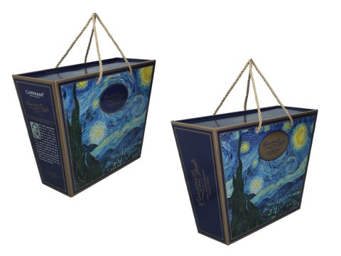 CARMANI van Gogh Gwiaździsta noc — zestaw filiżanka i kubek 230/400 ml