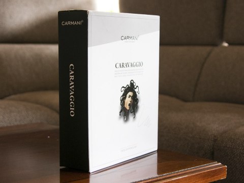 CARMANI Caravaggio Głowa Meduzy — 2 filiżanki espresso ze spodkami, 100 ml