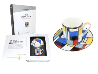 CARMANI Mondrian Composition A — filiżanka ze spodkiem 200 ml