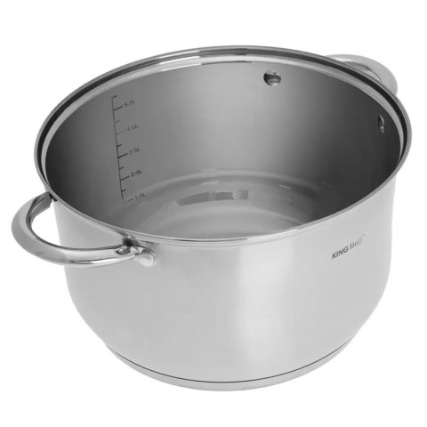 KINGHOFF KH-4449 — komplet garnków ze stali nierdzewnej, 10 elementów