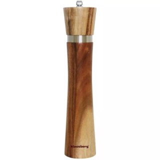 KLAUSBERG KB-7592 — akacjowy młynek do soli lub pieprzu, 25 cm