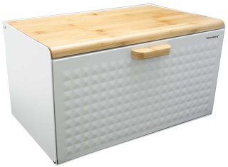 Klausberg KB-7427 - chlebak biały z drewnianą pokrywą