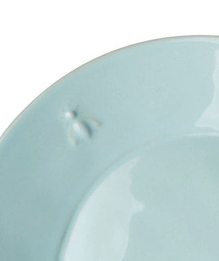 Abeille Talerz Obiadowy Ceramiczny Błękitny
