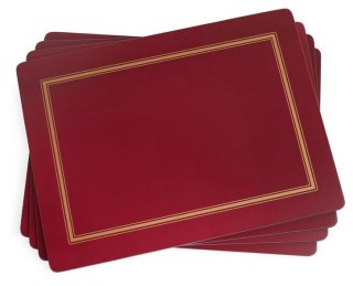 Burgund Podkładki duże 4 szt.