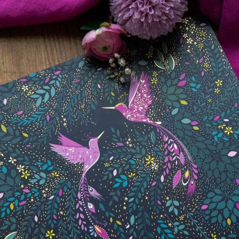 India Kolibry - Podkładki — komplet Duże 4 szt.