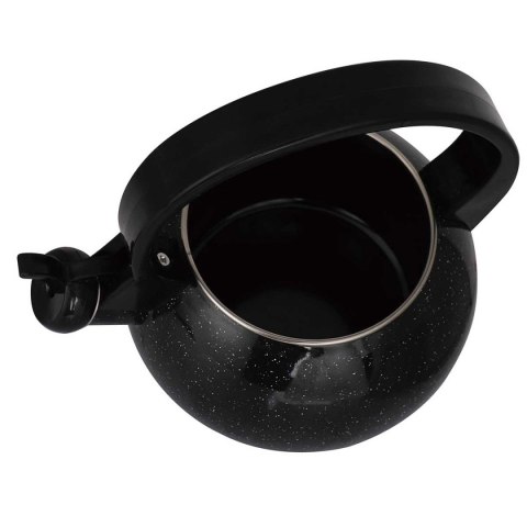 KINGHOFF KH-2039 - czajnik emaliowany z gwizdkiem 2 l, czarny