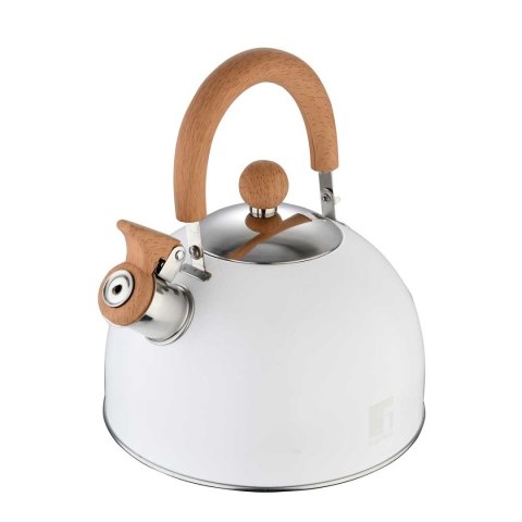 Bergner Naturally BG-37304 - czajnik z gwizdkiem 2,3 l, biały