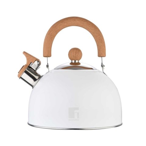 Bergner Naturally BG-37304 - czajnik z gwizdkiem 2,3 l, biały