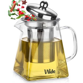 VILDE 259411 - szklany dzbanek z wyjmowanym zaparzaczem, 490 ml
