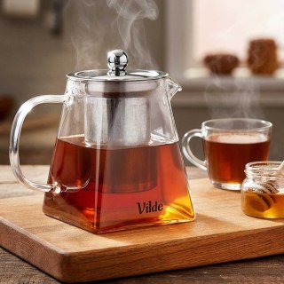 VILDE 259411 - szklany dzbanek z wyjmowanym zaparzaczem, 490 ml