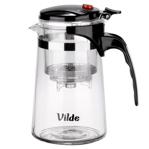VILDE 259415 - szklany dzbanek z zaparzaczem spustowym, 680 ml