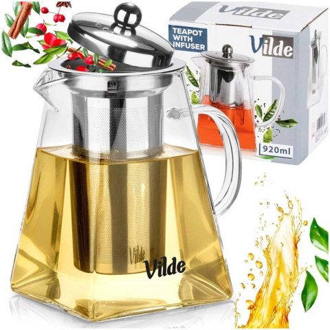VILDE 259413 - szklany dzbanek z wyjmowanym zaparzaczem, 920 ml