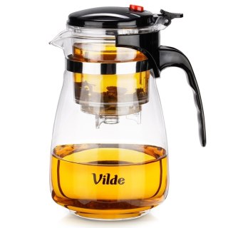 VILDE 259416 - szklany dzbanek z zaparzaczem spustowym, 960 ml