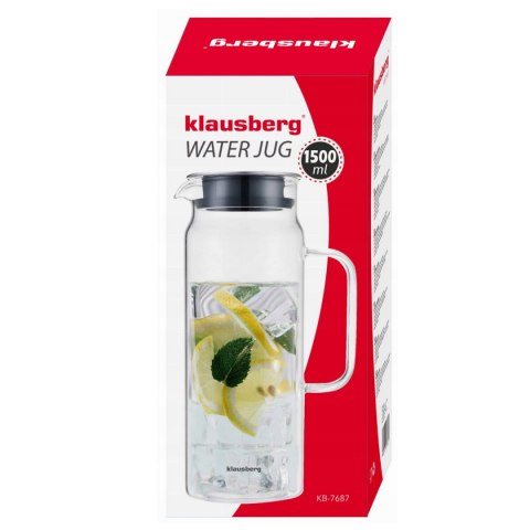 Klausberg KB-7687 - dzbanek szklany do wody i napojów 1,5 l