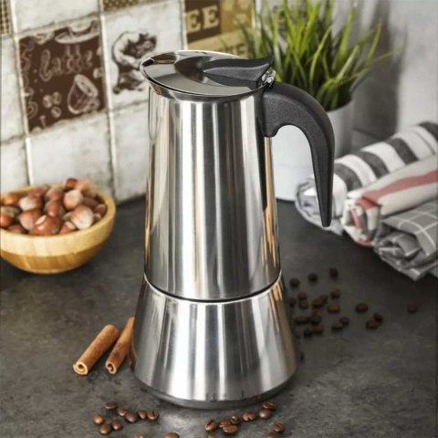 KINGHOFF KH-1044 — stalowa kawiarka 200 ml, do indukcji