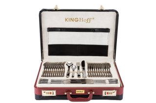 KINGHOFF KH-3508 - komplet sztućców 72 elementy w walizce, połysk