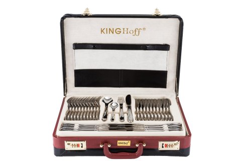 KINGHOFF KH-3515 - komplet sztućców 72 elementy dla 12 osób, połysk