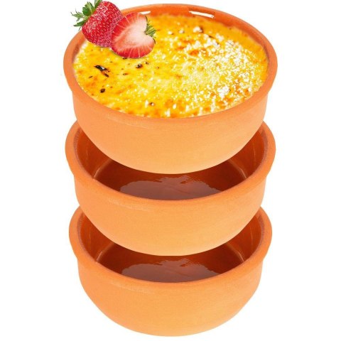 Komplet 3 kamionkowych miseczek do zapiekania i serwowania, 200 ml