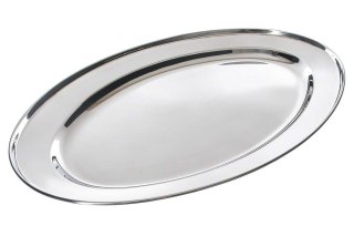 KINGHOFF KH-1232 - stalowa taca owalna do serwowania, 40 cm