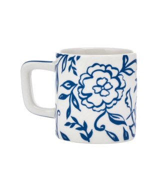 La Cafetière Blu Fiorato — ceramiczna filiżanka do espresso 120 ml