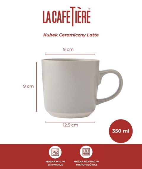 La Cafetière Kubek Ceramiczny Latte 350 ml