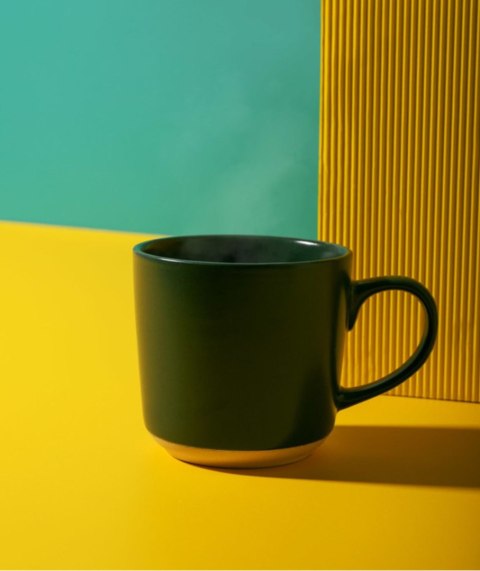 La Cafetière Kubek Ceramiczny Zielony 350 ml