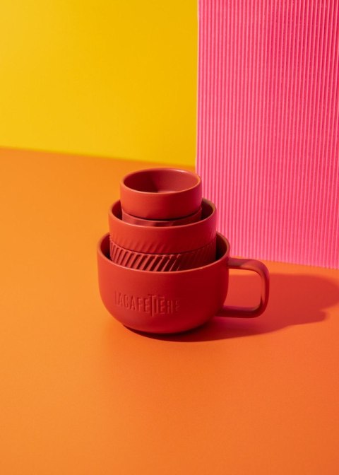 La Cafetiere Kubki do Kawy Czerwone 3 szt.