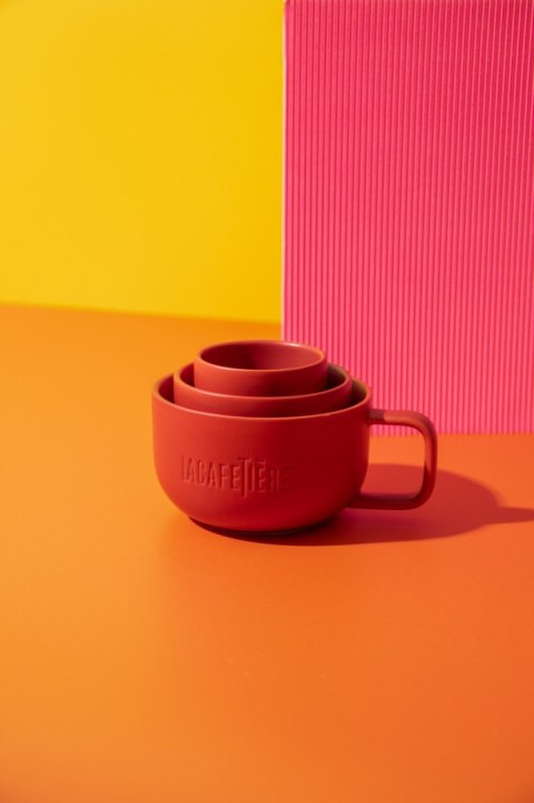 La Cafetiere Kubki do Kawy Czerwone 3 szt.